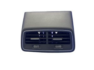2019-2026 Audi A6 Black Center Console Air Vent with Trim Panel - Rear (Used OEM)