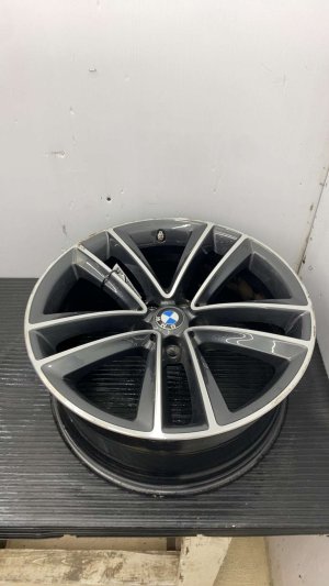 2020-2022 BMW 740i Gray 19x8.5 5 Double-Spoke Orbit Gray Alloy Wheel (Used OEM)