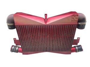 2009-2024 Nissan GT-R Red Aftermarket Race Intercooler and Hose Pipe Set (Used OEM)