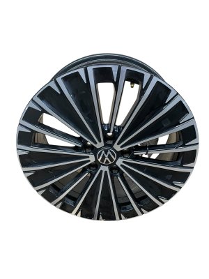 2025 Volkswagen Taos Black 18x7 Multi-Spoke Machined Alloy Wheel (Used OEM)
