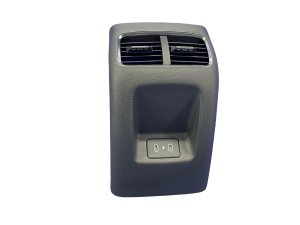 2024-2026 Hyundai Sonata Black Center Console Air Vent Trim Panel with Dual USB-C Ports - Rear (Used OEM)