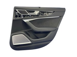 2019-2025 Audi A6 Black Door Interior Trim Panel - Rear, Right (Passenger) (Used OEM)