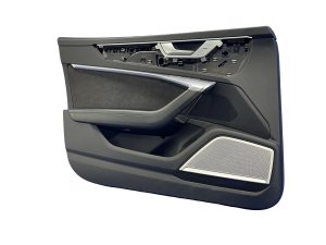 2019-2025 Audi A6 Black Door Interior Trim Panel - Front, Left (Driver) (Used OEM)