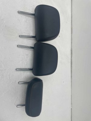 2015-2020 Audi A3 Black Seat Headrest Set - Rear, Right (Passenger) (Used OEM)