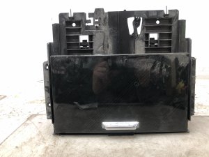 2020-2022 Ford F-550 Super Duty Black Console Sliding Storage Tray with Wireless Charging Provision - Front (Used OEM)
