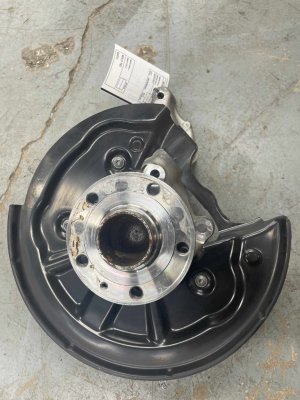 2025-2026 Volkswagen Tiguan Spindle Knuckle and Wheel Bearing Hub Assembly - Rear, Left (Driver) (Used OEM)
