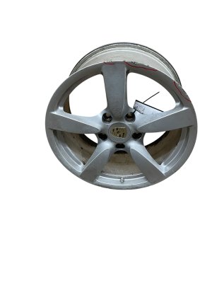 2007-2008 Porsche Boxster Silver 18x9 5-Spoke Silver Painted Alloy Wheel (Used OEM)