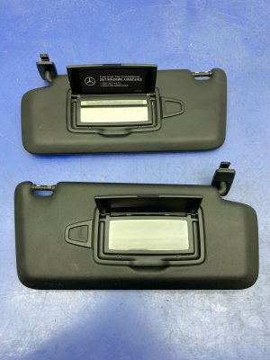 2018-2021 Mercedes-Benz C280 Black Sun Visor Set - Front, Right (Passenger) (Used OEM)