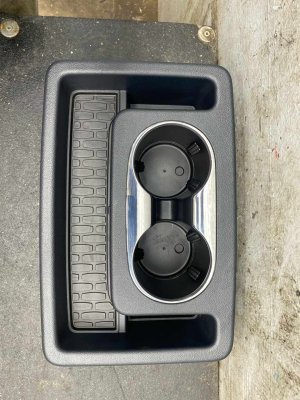 2020-2025 Lincoln Aviator Center Console Cup Holder Trim Cover Panel - Rear (Used OEM)