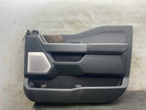 2022-2025 Ford F-150 Lightning Black Door Interior Trim Panel with B&O Speaker Cover - Front, Right (Passenger) (Used OEM)
