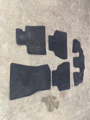 2019-2026 BMW X7 Black Front and Rear Carpet Floor Mat Liner Set (Used OEM)