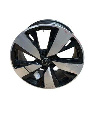 2023-2025 Audi S5 Silver 19x8.5 5-Spoke Machined Black Alloy Wheel (Used OEM)