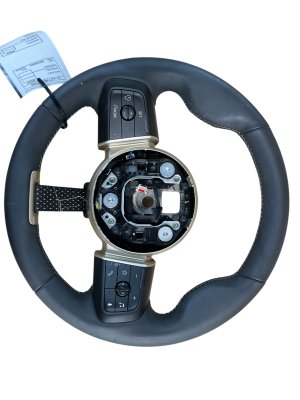 2025-2026 Mini Cooper Black Leather Steering Wheel Assembly with Controls (Used OEM)
