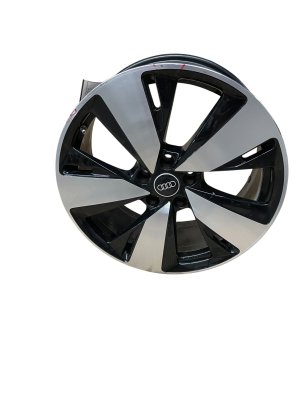2023-2025 Audi S5 Silver 19x8.5 5-Spoke Machined Black Alloy Wheel (Used OEM)