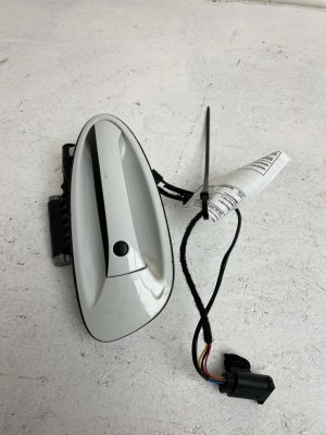 2005-2012 Porsche 911 White Keyless Entry Exterior Door Handle Assembly - Front, Left (Driver) (Used OEM)