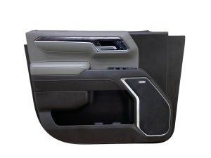 2020-2022 GMC Sierra 2500 HD Black Door Interior Trim Panel with Bose Audio - Front, Left (Driver) (Used OEM)