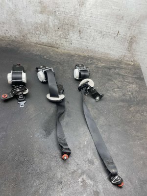 2020-2025 Kia Telluride Black 3rd Row Seat Belt Assembly Set - Rear, Right (Passenger) (Used OEM)