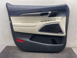 2023-2025 Kia Telluride Blue Door Interior Trim Panel with Memory Seats and Wood Grain - Front, Left (Driver) (Used OEM)