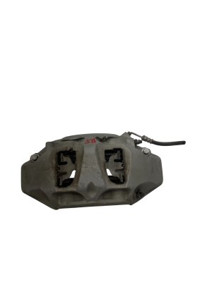 2017-2025 Audi Q7 Gray Akebono Disc Brake Caliper with Bracket - Front, Right (Passenger) (Used OEM)