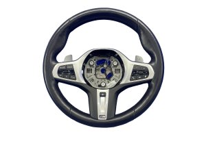 2022-2024 BMW M2 Black Heated Leather Steering Wheel - Front (Used OEM)