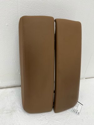 2019-2025 Audi A8 Brown Center Console Storage Lid and Folding Armrest (Used OEM)