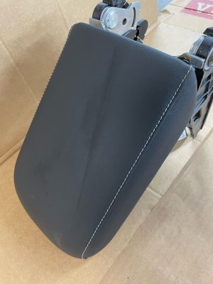 2025-2026 Volkswagen Tiguan Black Center Console Storage Lid and Folding Armrest (Used OEM)