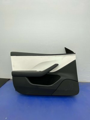  Tesla Model 3 White Door Interior Trim Panel - Front, Left (Driver) (Used OEM)