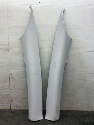  Tesla Model 3 Gray Interior C-Pillar Trim Panel Set - Rear (Used OEM)
