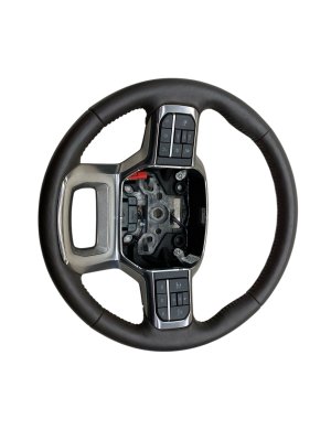 2022-2024 Ford Expedition Java (Brown) Leather Heated Steering Wheel with Controls (Used OEM)