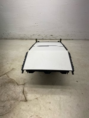 Tesla Model 3 White Center Console Sliding Door Lid with Cup Holder - Front (Used OEM)