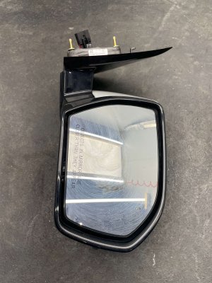 2022-2024 Ford Expedition White Power Folding Auto Dimming Blind Spot Surround View Door/Side View Mirror - Front, Right (Passenger) (Used OEM)