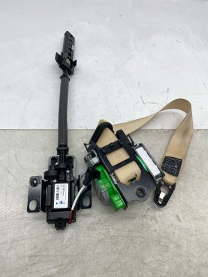 2011-2018 Bentley Continental Beige Seat Belt Assembly with Height Adjuster - Front (Used OEM)