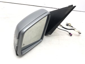 2012-2015 Mercedes-Benz ML350 Silver Power Folding Blind Spot Surround View Door/Side View Mirror - Left (Driver) (Used OEM)