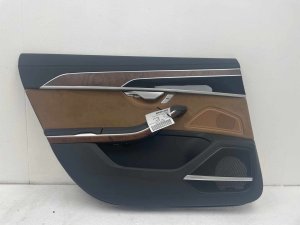 2019-2023 Audi A8 Black Door Interior Trim Panel - Rear, Left (Driver) (Used OEM)