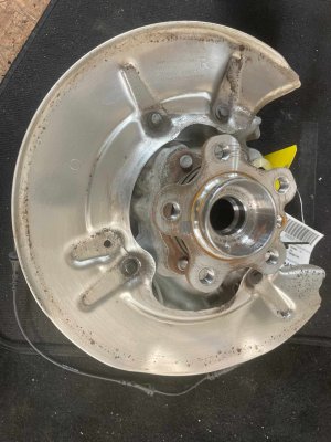 2024-2025 BMW 530i Spindle Knuckle with Wheel Hub - Rear, Right (Passenger) (Used OEM)