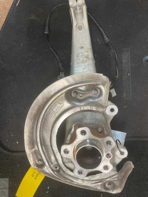 2024-2025 BMW 530i Steering Knuckle with Wheel Hub - Front, Left (Driver) (Used OEM)