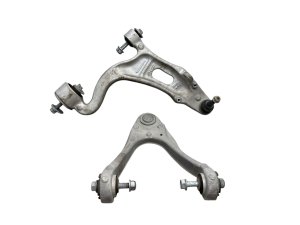 2011-2012 Fisker Karma Upper and Lower Suspension Control Arm Set - Front, Left (Driver) (Used OEM)