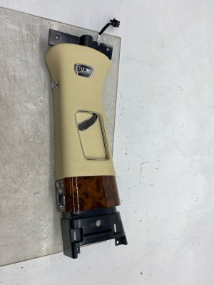 2006-2013 Bentley Flying Spur Beige Upper B-Pillar Trim Cover Panel (Used OEM)