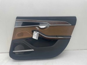 2019-2023 Audi A8 Black Door Interior Trim Panel - Rear, Right (Passenger) (Used OEM)