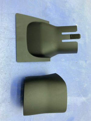  Tesla Model y Black Steering Column Shroud Upper and Lower Set - Front (Used OEM)