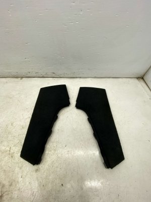  Tesla Model 3 Black Rearward Console Side Trim Panel Set (Used OEM)