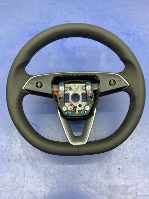  Tesla Model 3 Black Heated Steering Wheel - Front (Used OEM)
