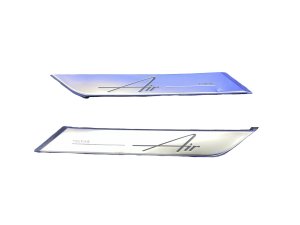 2022-2025 Lucid Air Silver Exterior C-Pillar Emblem Badge Trim Molding Panel Set (Used OEM)