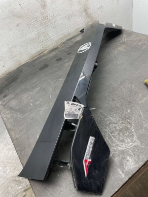 2022-2025 Acura MDX Majestic Black Tailgate Finish Trim Molding Panel with Camera (Used OEM)