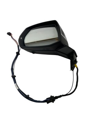2020-2025 Audi Q7 White Power Blind Spot Door/Side View Mirror with Surround View Camera - Front, Left (Driver) (Used OEM)