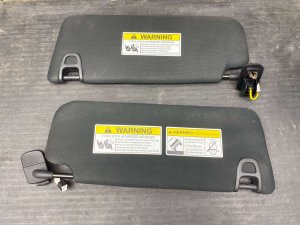 2022-2026 Acura MDX Black Illuminated Sun Visor Set - Front (Used OEM)