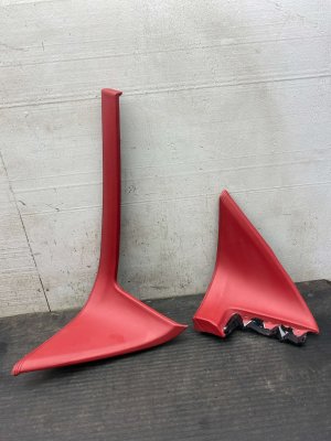 2022-2026 Acura MDX Red Front Lower Dash Knee Trim Cover Panel Set (Used OEM)