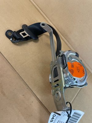 2019-2025 Audi A8 Seat Belt and Retractor Assembly - Rear, Left (Driver) (Used OEM)