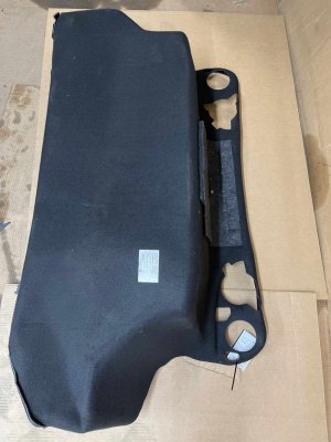 2017-2024 Porsche 718 Boxster Black Luggage Compartment Floor Carpet - Rear (Used OEM)