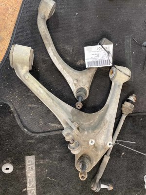 2006-2010 Pontiac Solstice Upper and Lower Suspension Control Arm Set - Rear, Left (Driver) (Used OEM)
